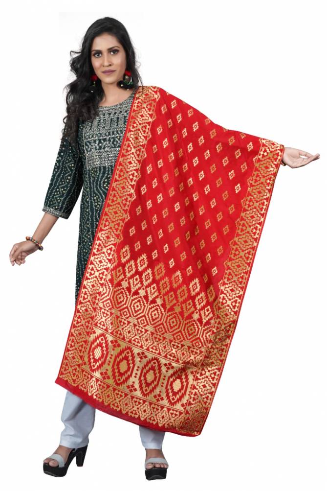 Banarasi Silk Fancy Wear Designer Dupatta Collection